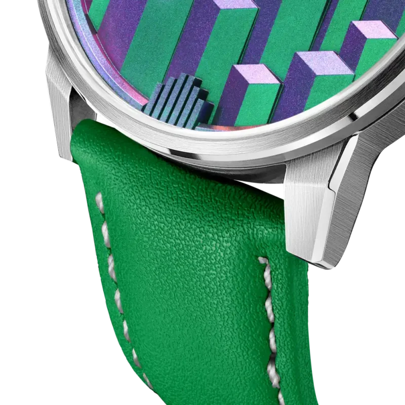 Country Green Leather Strap-second-image